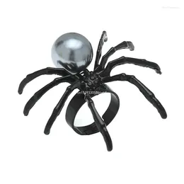 Cluster Rings Halloween Party Finger Fashion Punk Spiders Women Girl Adjustable Dropship