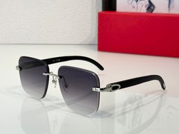 Designer Sunglasses For Men Women Summer 0530S Fashion Outdoor Leisure Style Anti-Ultraviolet Retro Plate Frameless CR39 Wooden Temples Eyeglasses Random Box