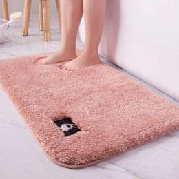 Carpets 50 80cm High Pile Bathroom Door Absorbent Pad Floor Mat Bedroom Non-slip 60 90cm Kitchen Doormat Carpet