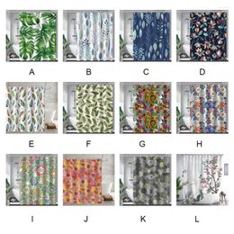 Shower Curtains Bathroom Showering Curtain Waterproof Modern Style Bathing Hanging Accessory Household Room Type 1