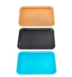 Rolling Tray Plastic Tobacco Small Size 1812mm Size Scroll Roll Cigarette Tray Holder Dry Herb Tobacco Grinder Smoking 3 Colors7568322