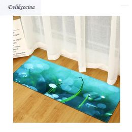 Carpets Green Buds Tapis Salon Non-Slip Absorbent Bath Mat Area Rug For Living Room Bedroom Floor Carpet Tapete Infantil