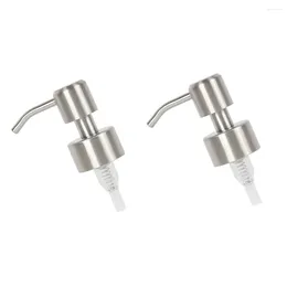 Liquid Soap Dispenser 2pcs Bottles Nozzle Replacement Lotion Pump Indenter 304 Stainless Steel Tube Head With