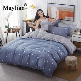 Bedding Sets Home Textile 4pcs Duvet Cover Bed Sheet Pillow Polyester Autumn Winter Warm Brand 2024 Be1016