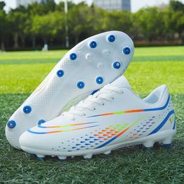 Mandarin Duck Student Football Boot AG Long Shattered Nails Boys and Girls Low Top Socks Student Competition Sport TF Training Shoes