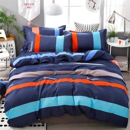 Bedding Sets 4pcs/set 1pcs Bed Sheet Pillowcase Duvet Cover Set Premium Product Textile Single/Double Thin Home F0490