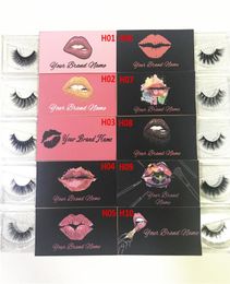 Private Label 3D Mink Eyelash Handmade Reusable Full Volume Lashes Natural False Eyelashes E series2550318