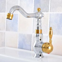 Kitchen Faucets Chrome Brass 1 Hole Deck Mount Bathroom Sink Vessel Faucet Cold Mixer Water Tap Dsf809