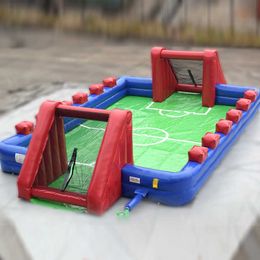 Outdoor Funning Human InflatableFactory Price Human Soccer Sport Game Area Inflatable Water Soap Football Playground Field Pitch-001
