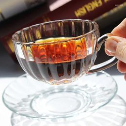 Mugs Coffee Cup Vintage Pumpkin Glass Dish Set Household High Beauty Net Red Afternoon Tea