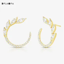 Stud Earrings DPLAOPA Women 925 Sterling Silver Zircon Earring Clips Piercing 2024 Anniversary Wedding Fine Party Jewels