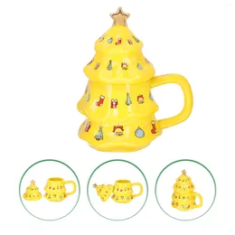 Mugs Christmas Tree Coffee Mug Decorative Water Home Beverage Gifts For Couples Pattern Multi-function Milk Household