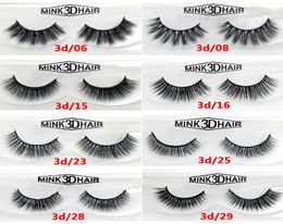 ePacket New Arrival 3D Mink Eyelashes Sexy Full Soft Natural Long False Eyelash Handmade Eyelashes2662818