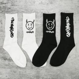 Women Socks Funny Soild Colours Cotton Unisex Streetwear Harajuku Black White Couples Skateboard Knitted Casual Sports Fashion