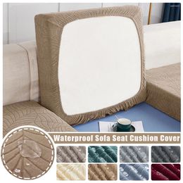 Chair Covers Jacquard Waterproof Seat Cushion Cover Elastic Sofa For Living Room Furniture Protector Pets Kids Slipcover
