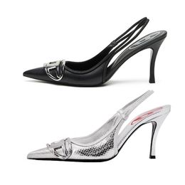 Slingback Heels For Women Perfect Fit Sandale Femme Woman Sandals Adjustable Slide Progettista Shoes Standard Size Versatile Style