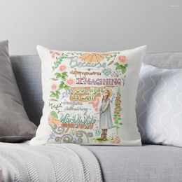 Pillow Anne Of Green Gables Quote Throw Cover Polyester Pillows Case On Sofa Home Living Room Car Seat Decor