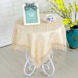 Table Cloth Modern Embroidery Lace Tablecloth Christmas Coffee Cover Decoration
