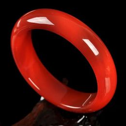 Natural handcarved red agate bangle bracelets women bangle jade Jewellery jadeite jade bangles add certificate bracelet ruby 240514