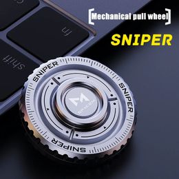 Fidget spinner Mechanical Coin Fingertip Stainless Steel EDC Anti-stress Fidget Slider Spinner Office Toys for Adult Gifts 240512