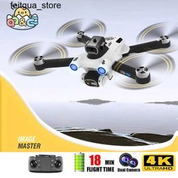 Drones New 2023 S136 Pro Drone GPS 8K 4K Dual Camera Professional Brushless and Obstacle-free Avoidance FPV Wifi Four Helicopter Aircraft Helicopter S24513