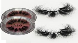 mink lashes Whole 25mm False Eyelashes 3D fake Lash custom Label Cosmetics Makeup Dramatic Long fluffy eyelash private logo6383096