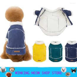 Dog Apparel Classic Warm Clothes Puppy Pet Cat Sweater Jacket Coat Winter Fashion Soft For Small Dogs Poodle XS-2XL