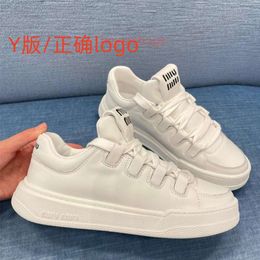 dad shoes casual shoes miui Thick Sole Little White Shoes Womens Spring Leisure Sports Shoes Round Toe Colour Block Fashion Tall Board Shoes