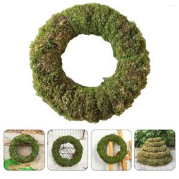 Decorative Flowers Moss Ring Vine Decor Floral Wreath DIY Making Rattan Rings Material Garland Dream Catcher Frames