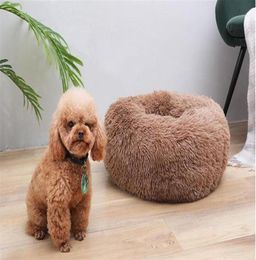 60cm Cat Bed Soft Long Plush Pet Dog Bed For Dogs Basket Pet Products House Cushion Cat Pet Bed Mat Cat House Animals Sofa214F5565291