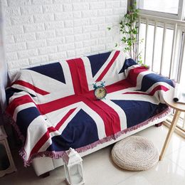 Chair Covers Flag Sofa Cover Knitted For Living Room Throw Blanket Double Seat Quilt Couch Sofas Fundas De