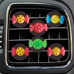 Safety Belts Accessories Candy Cartoon Car Air Vent Clip Outlet Per Conditioner Clips For Office Home Drop Delivery Otgsu