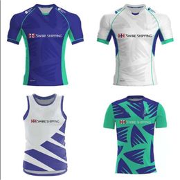 Rugby Jerseys 2O22 Fiji Drua home and away tank top jersey Fiji warship training kit