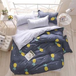 Bedding Sets 37Pineapple 4pcs Girl Boy Kid Bed Cover Set Duvet Adult Child Sheets And Pillowcases Comforter 2TJ-61015