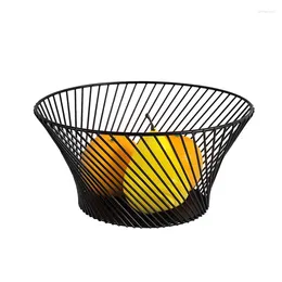 Plates Metal Wire Fruit Basket - Kitchen Countertop Bowl Vegetable Holder Decorative Stand For Bread Households Items St