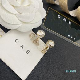 Earrings Luxury Gold-Plated Earrings With Classic Letters Designed Brand Designers For Charming Women With Jewellery Boxes Wedding Gatherings