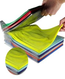 10 Layer Pants Holders Antiwrinkle Neat Clothes Storage Organizer Holder Rack Ezstax Tshirt Folding Board Travel Closet Organize1603883