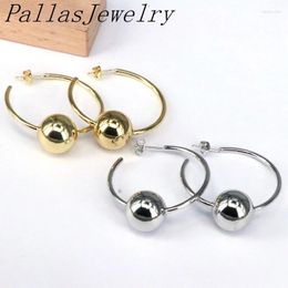 Stud Earrings 5Pairs Trend Fashion Classic Gold Plated Jewellery Big Ball Round Geometric Shape Earring For Women Girls Party