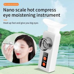 Cold Compress Face Eye Steamer Mini Nano Mist Sprayer SPA Eye Cleaning Moisturising Steam Machine Air Humidifier 240514