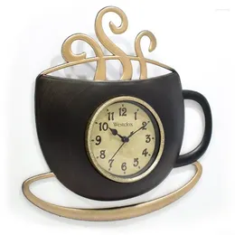 Wall Clocks Analog QA 12.5" Coffee Shape Clock