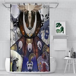 Shower Curtains H-Holloww K-KnighShower Curtain For Bathroom Aesthetic Room Decoration