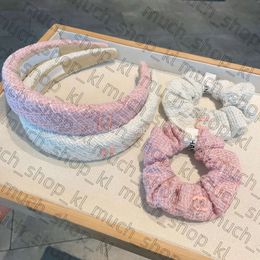 Fashion Women Letter Chanells Sandal Hairband Hairpin Hoop Knot Hair Designer Headband Fashion Ladies Channelbags Hair Accessories Head Wrap White Pink 132