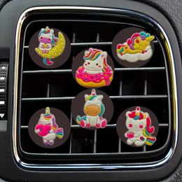 Interior Decorations Fluorescent Cartoon Car Air Vent Clip Clips Freshener Conditioner Conditioning For Office Home Outlet Per Decorat Ottl0