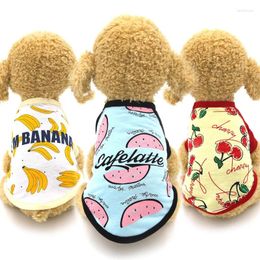 Dog Apparel Summer T-shirt Coat Pajamas Cat Chihuahua Yorkshire Puppy Clothes Small Costume Pet Clothing Outfit Shirt