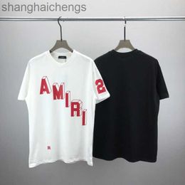 Amirirs t Shirts High Quality Branded Logo New Letter Printed Pure Cotton Digital Mens and Womens Short Sleeved T-shirt Casual Half Sleeved with Logo