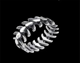 1pc Worldwide Spine Ring 316L Stainless Steel Band Party Fashion Jewelry Cool Fish Bone Unisex ring6367372