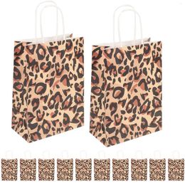 Gift Wrap 12pcs Paper Bags Animal Pattern Shopping Bag Clothes Handbag Wrapping