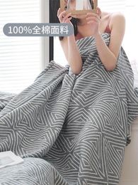 Blankets Towel Blanket Adult Cotton Summer Thin Home Cool Single Double Air Conditioning