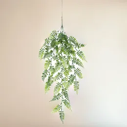 Decorative Flowers 82cm Artificial Plant Vine Fake Rattan IvyHome Decoration Hanging Plastic Leaf Grass Garland Outdoor Wedding Party