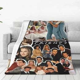 Blankets Friends TV Show Plaid Blanket Sofa Cover Flannel Printed Collage Vintage Soft Throw For Bed Outdoor Bedding Throws